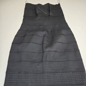 Alythea Women's Boutique Black Bandeau Party Evening Dress Size M.   A12